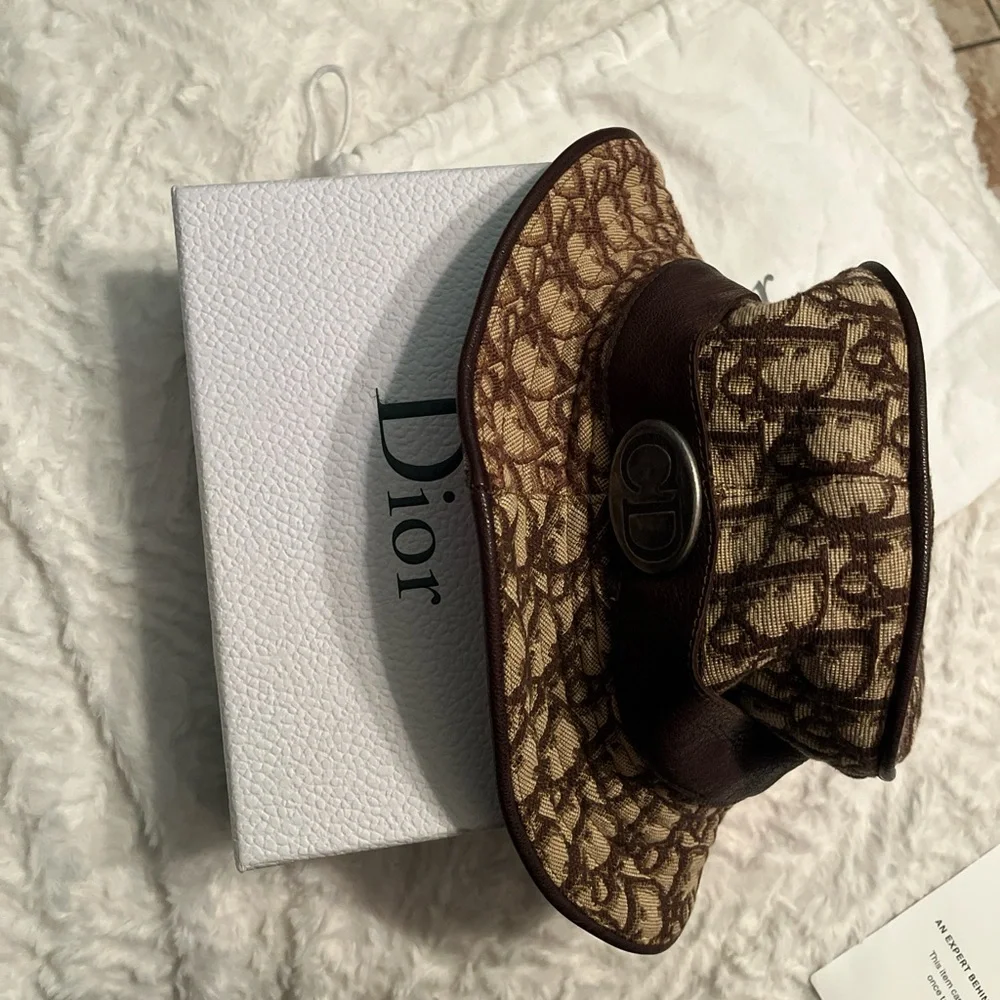 VINTAGE Dior Trotter Monogram Hat - Picture 5 of 5